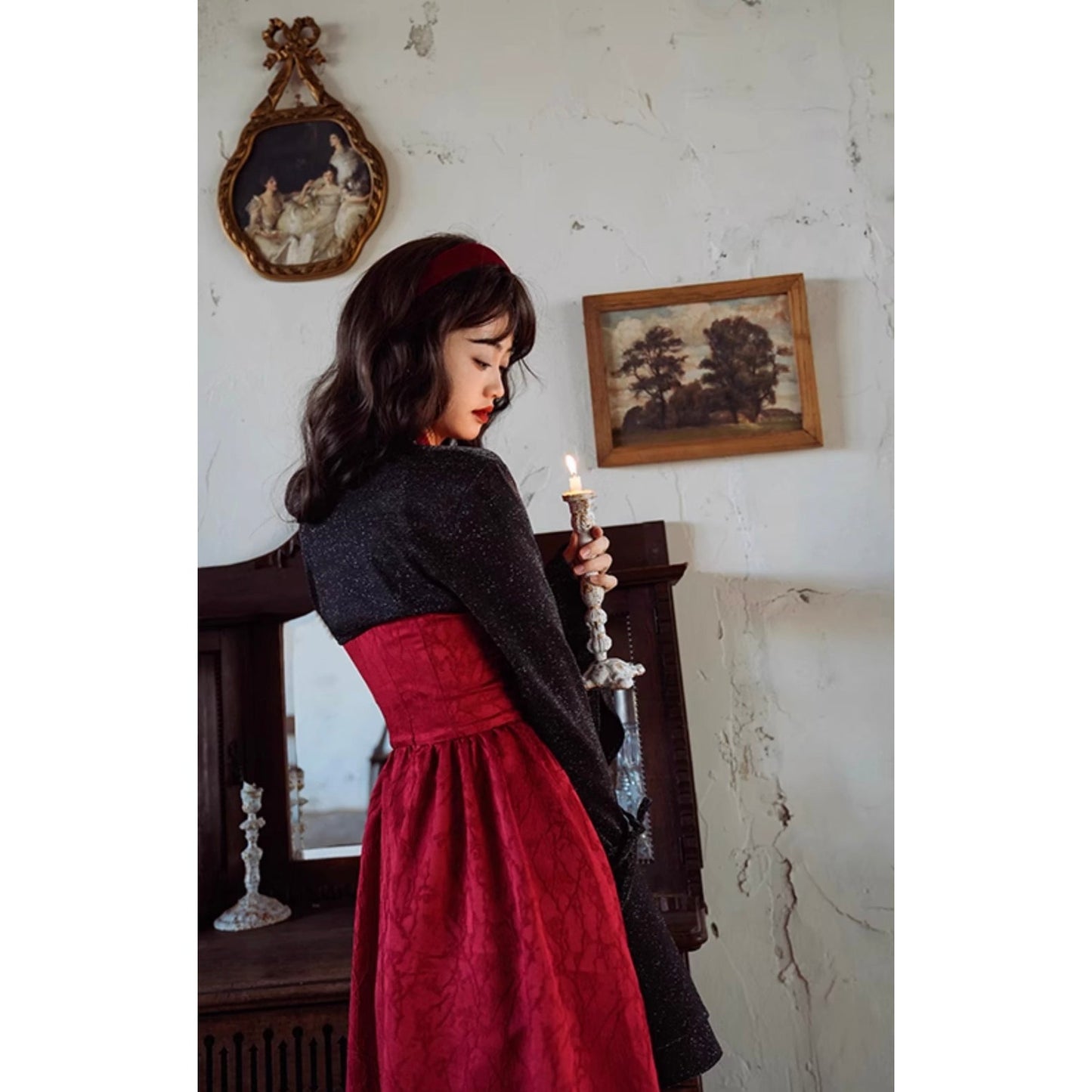 漆黒の銀河のニットカーディガン