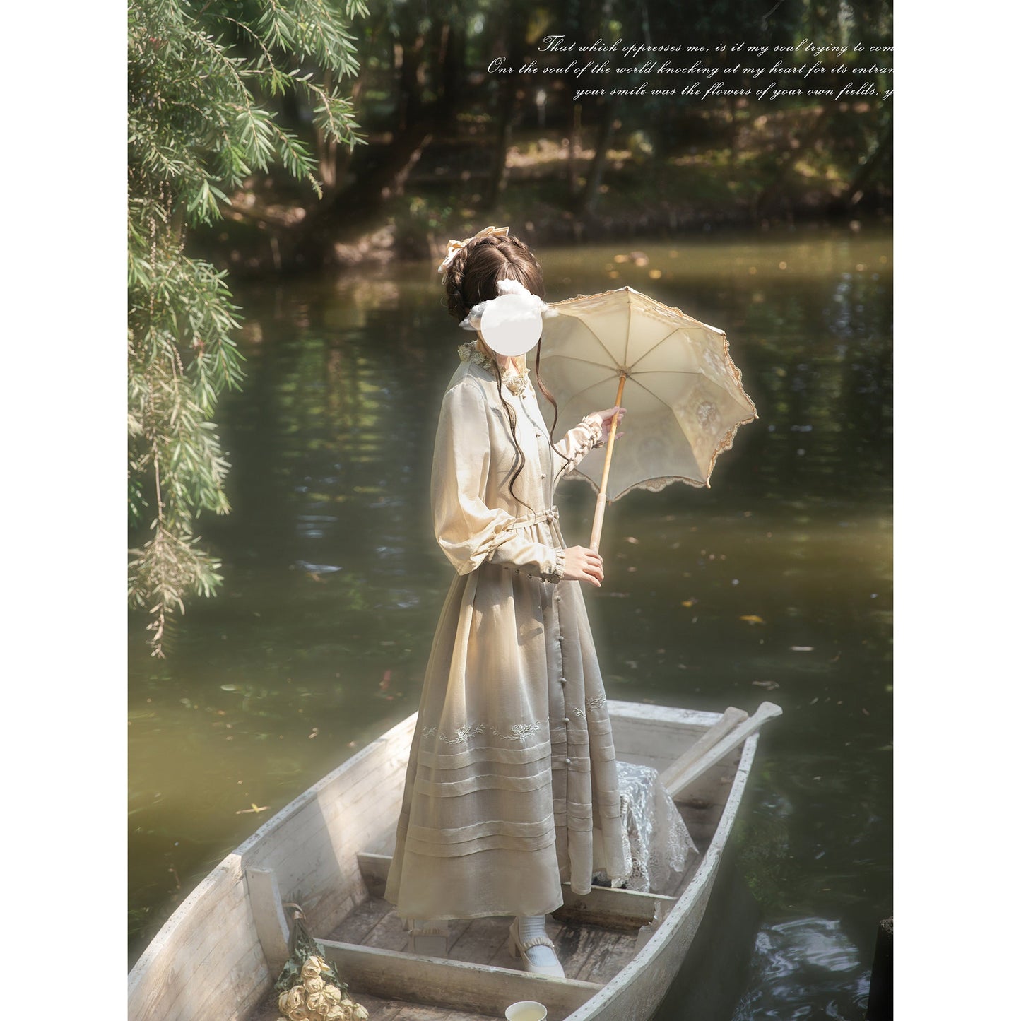 森の幻想曲を奏でるクラシカルワンピース