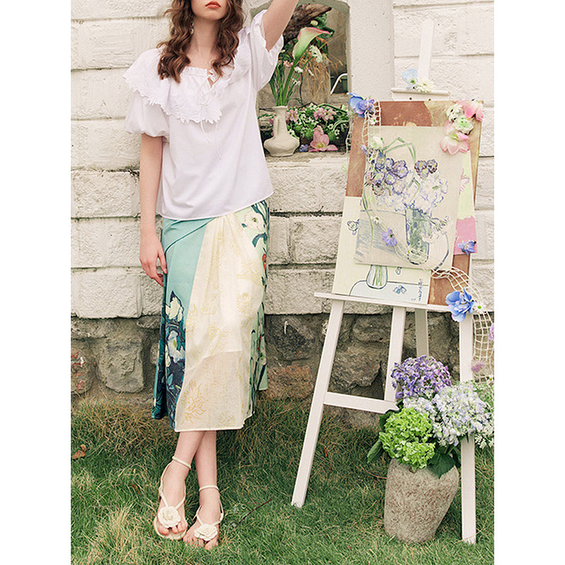 野薔薇とヒゲナシと蝶のスカート