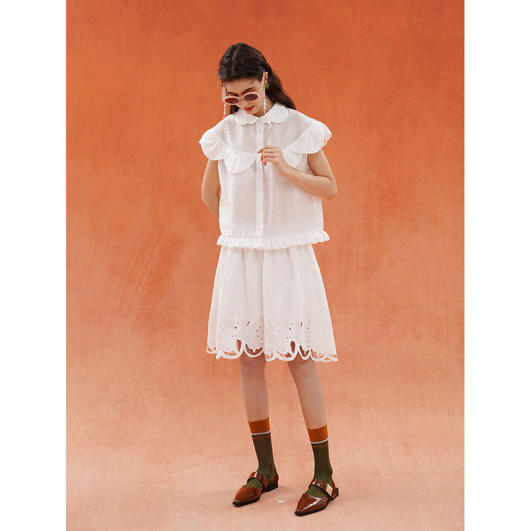 サボテンの花びらブラウス