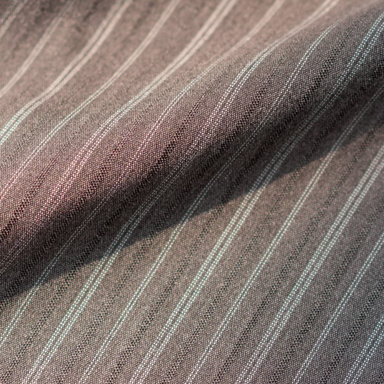 英国のお嬢様のクラシカルストライプワンピース - Gray