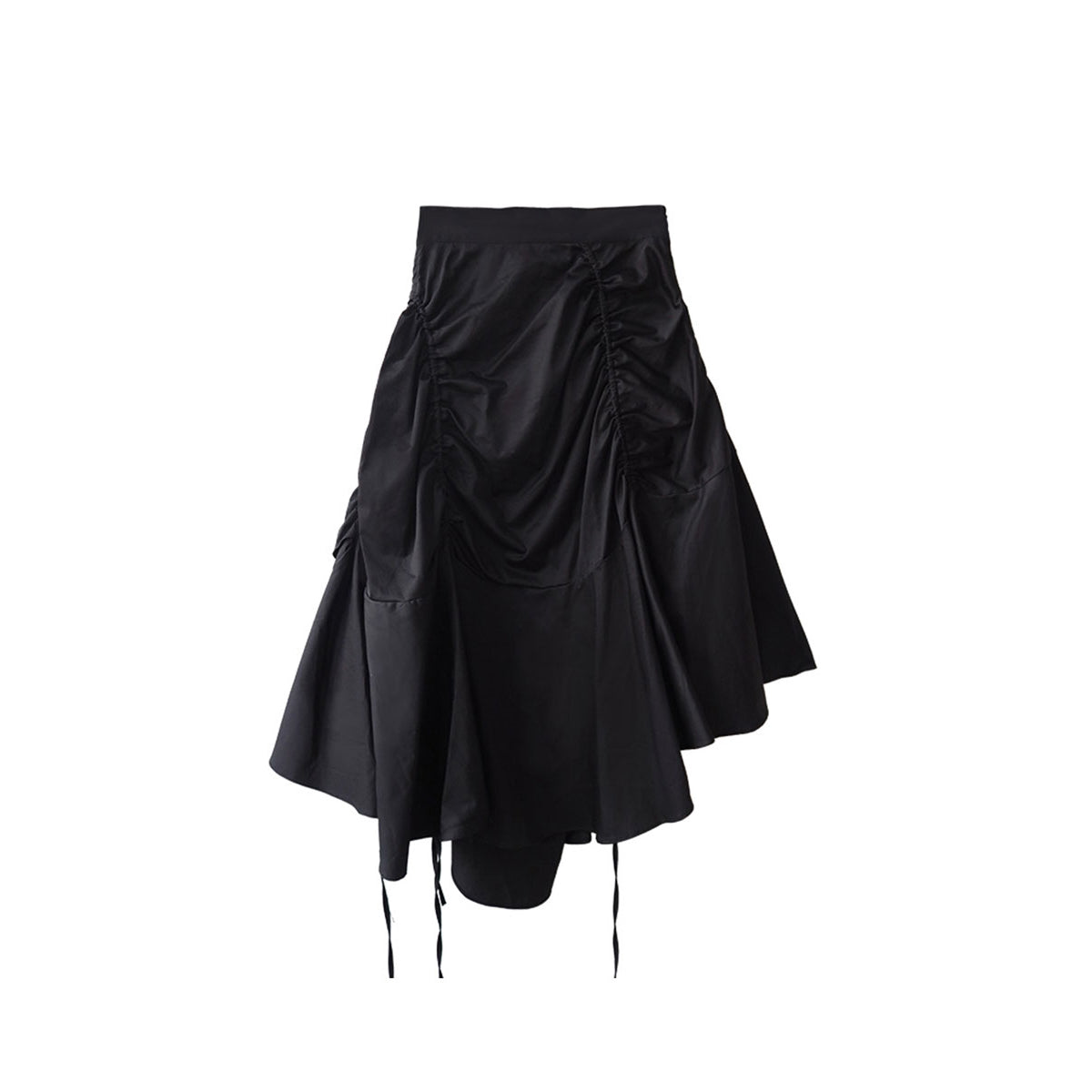 黒のお嬢様のアシンメトリースカート