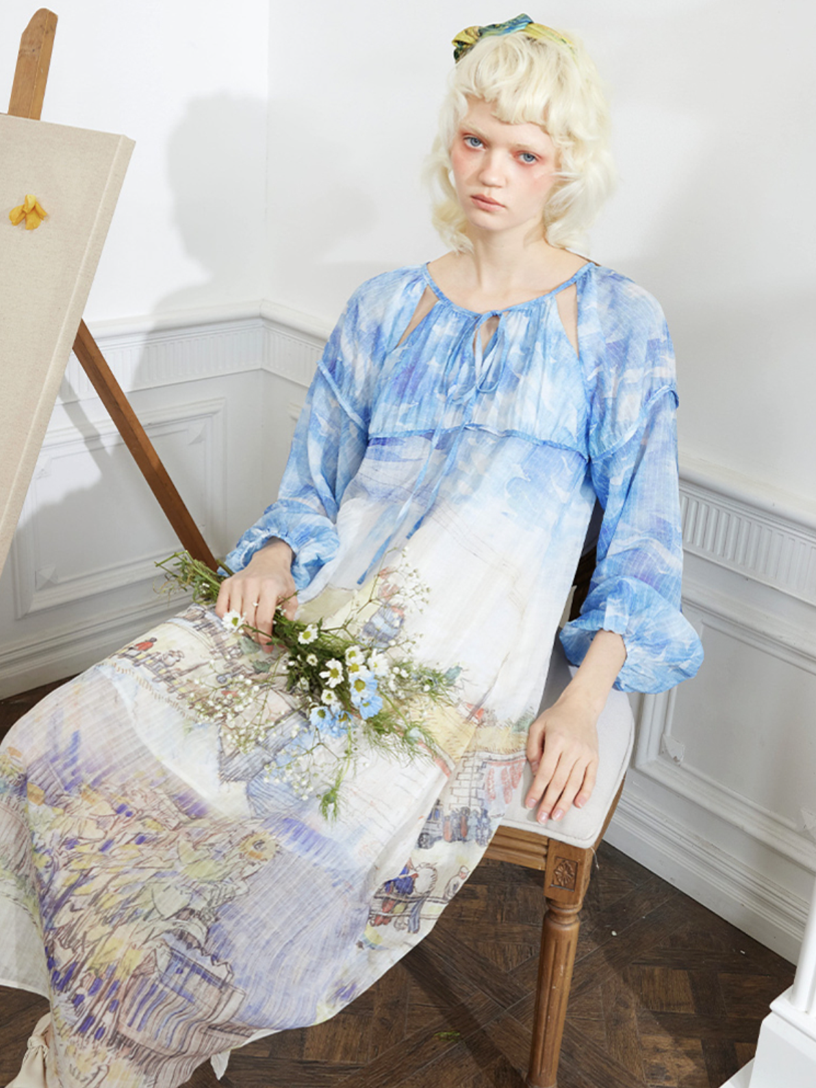 パリの城壁の門のワンピース