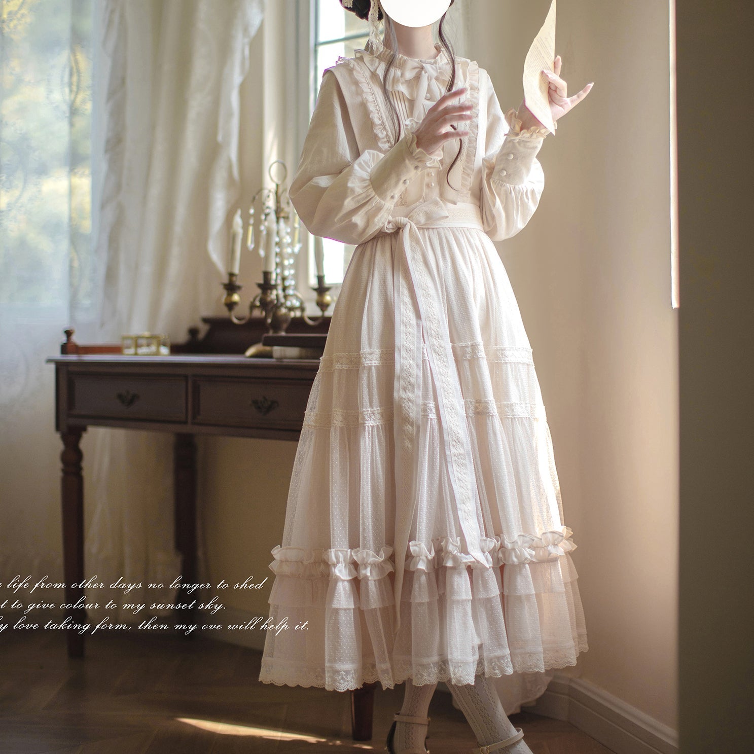 Bisque doll tulle jumper skirt and ruffle blouse – remulia Bisque doll tulle jumper skirt and ruffle blouse – remulia