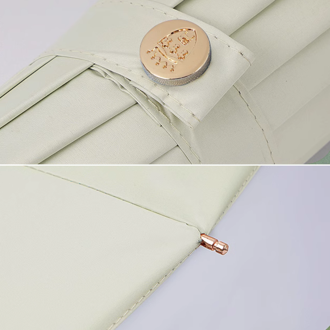 ”ゴッホのドービニーの庭園” 3段折りたたみ傘(晴雨兼用傘)16本骨 二枚生地