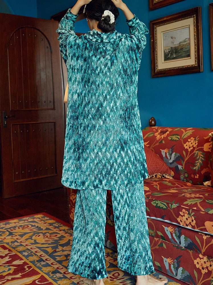 翡翠が濡れたルームウェア