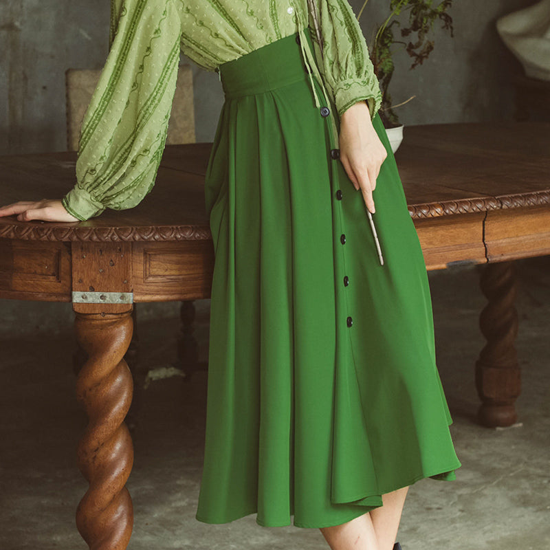 Green 2025 umbrella skirt