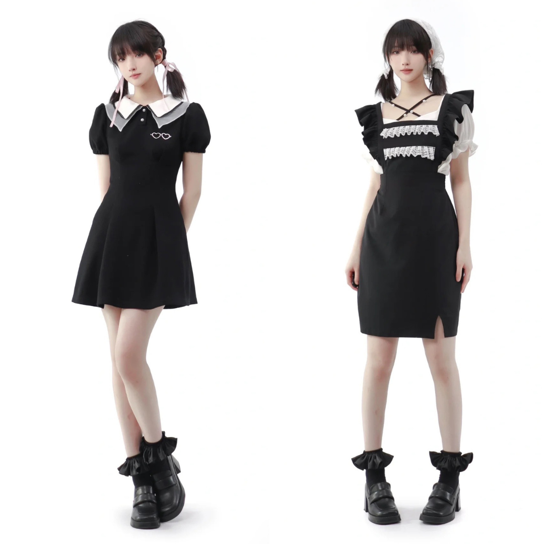 Black skirt jumper hot sale