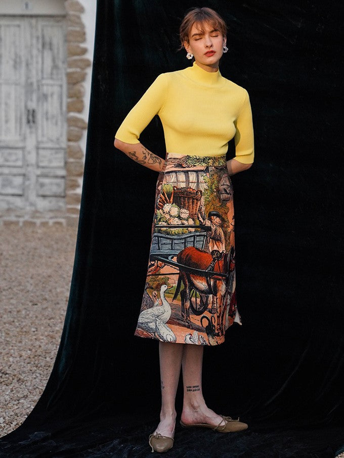 西洋幻想絵画スカート