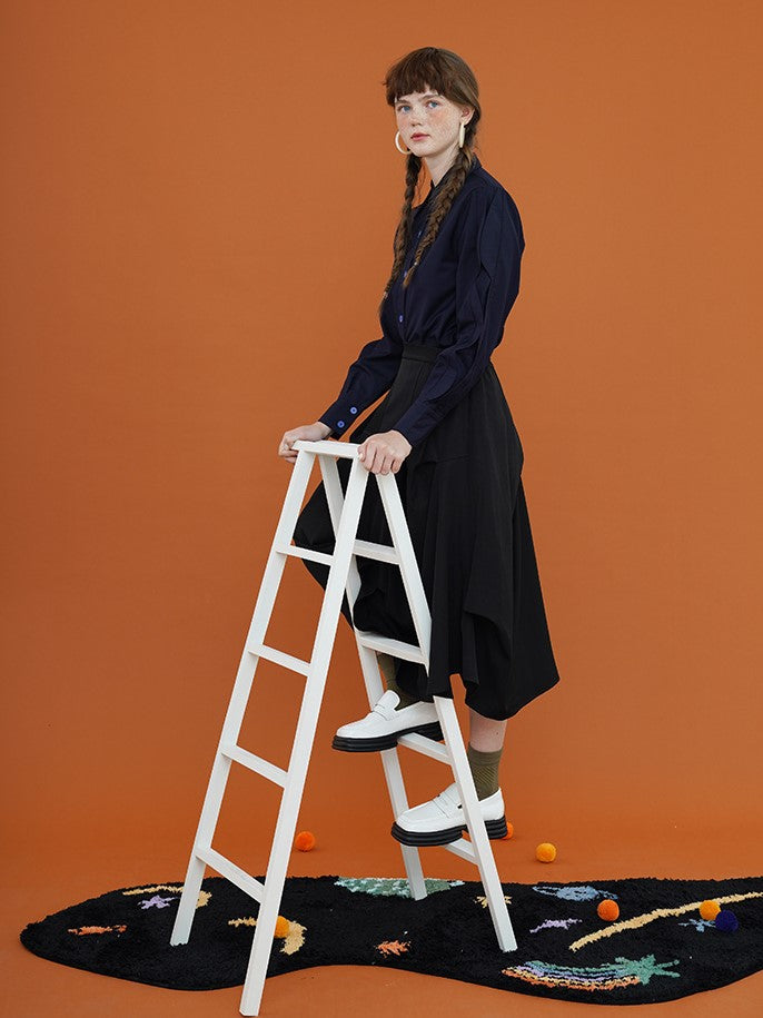 青い瞳のお嬢様ブラウス