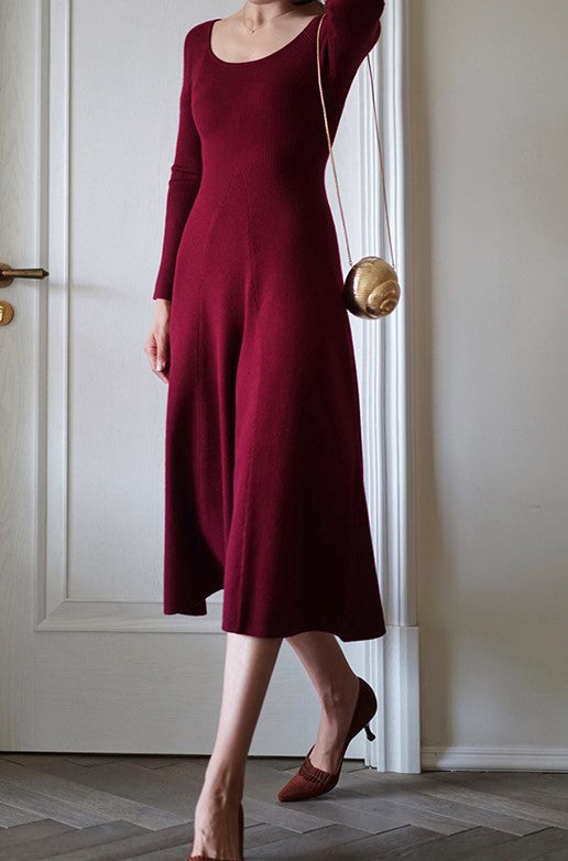 お嬢様のためのニットワンピース