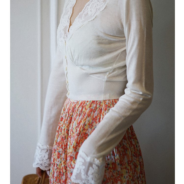 秘密の花園プリーツロングスカート