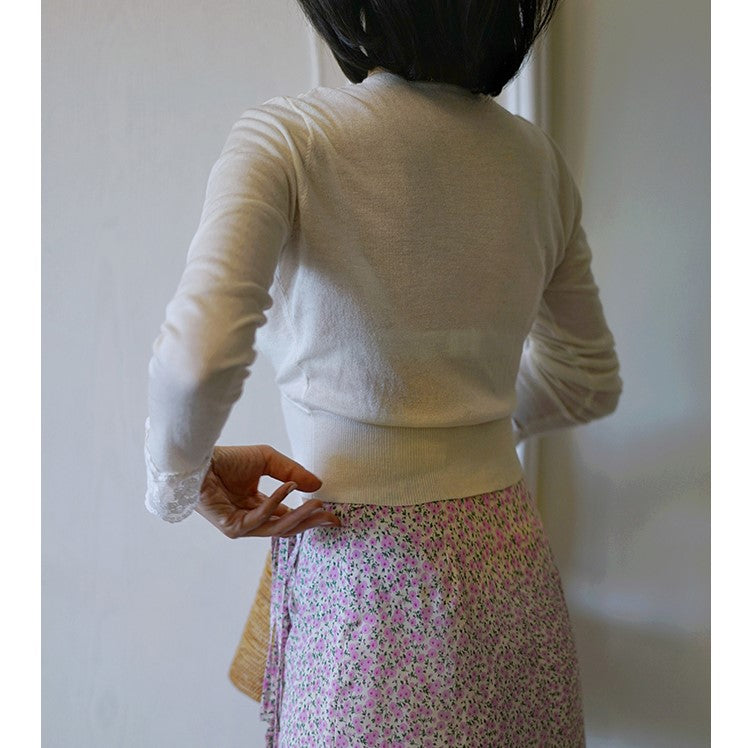 花刺繍ロマンティックカーディガン