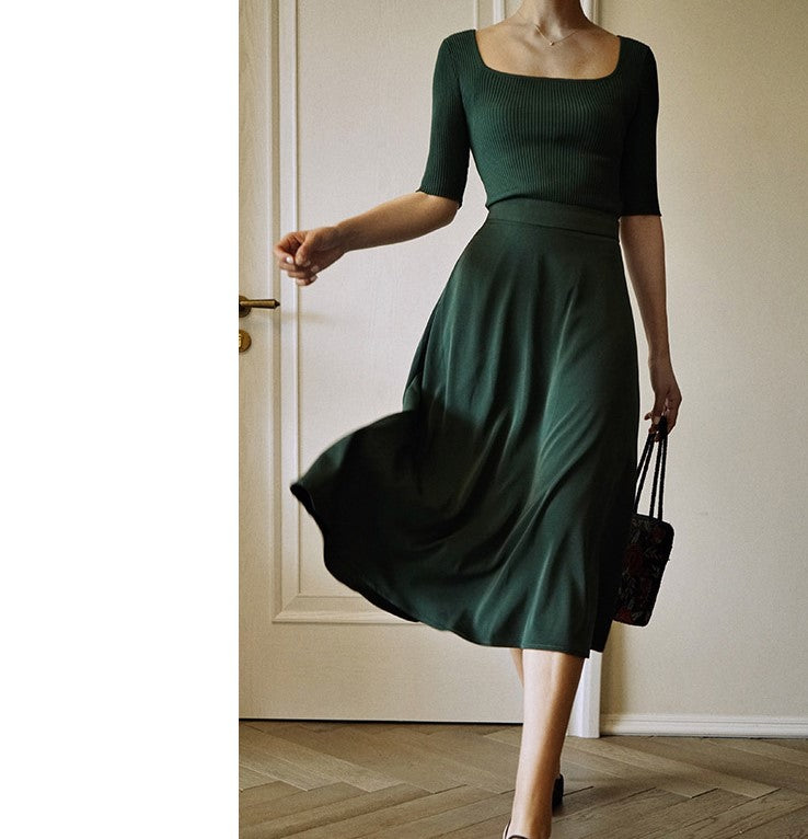 お嬢様のためのハーフスリーブニット