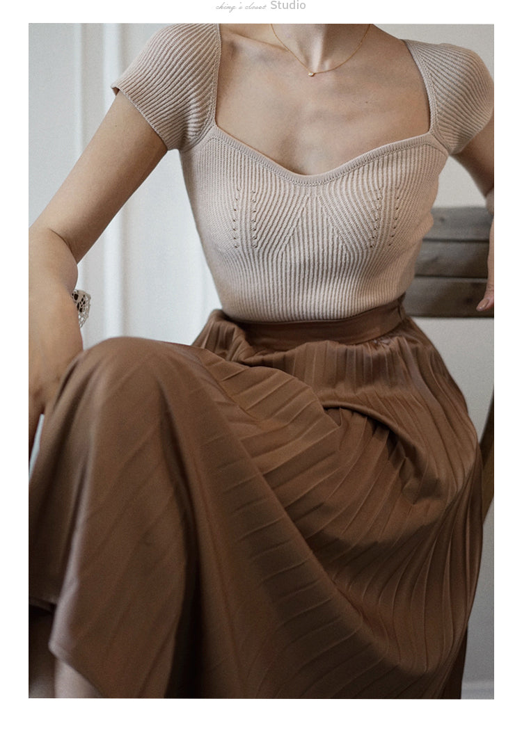 西洋淑女エレガントプリーツスカート