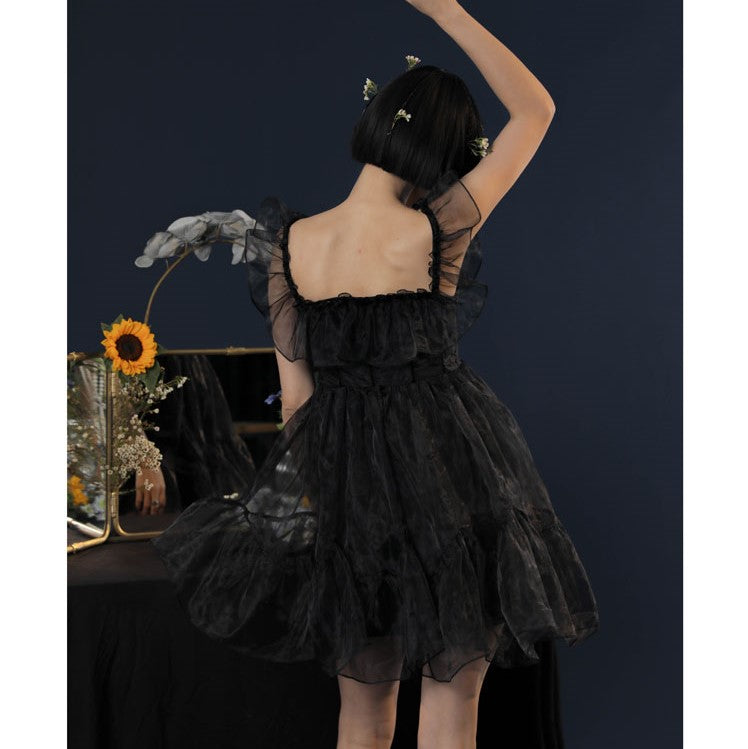 天使と堕天使のフリルワンピース