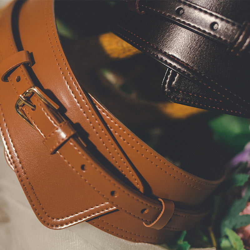 貴婦人の牛革コルセットベルト