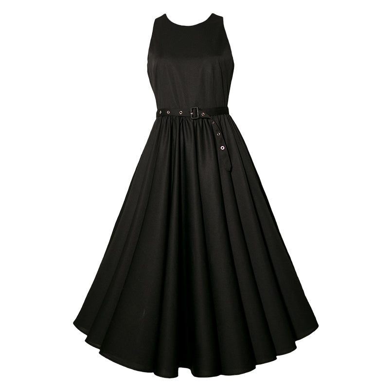 黒の貴婦人のヘップバーンワンピース