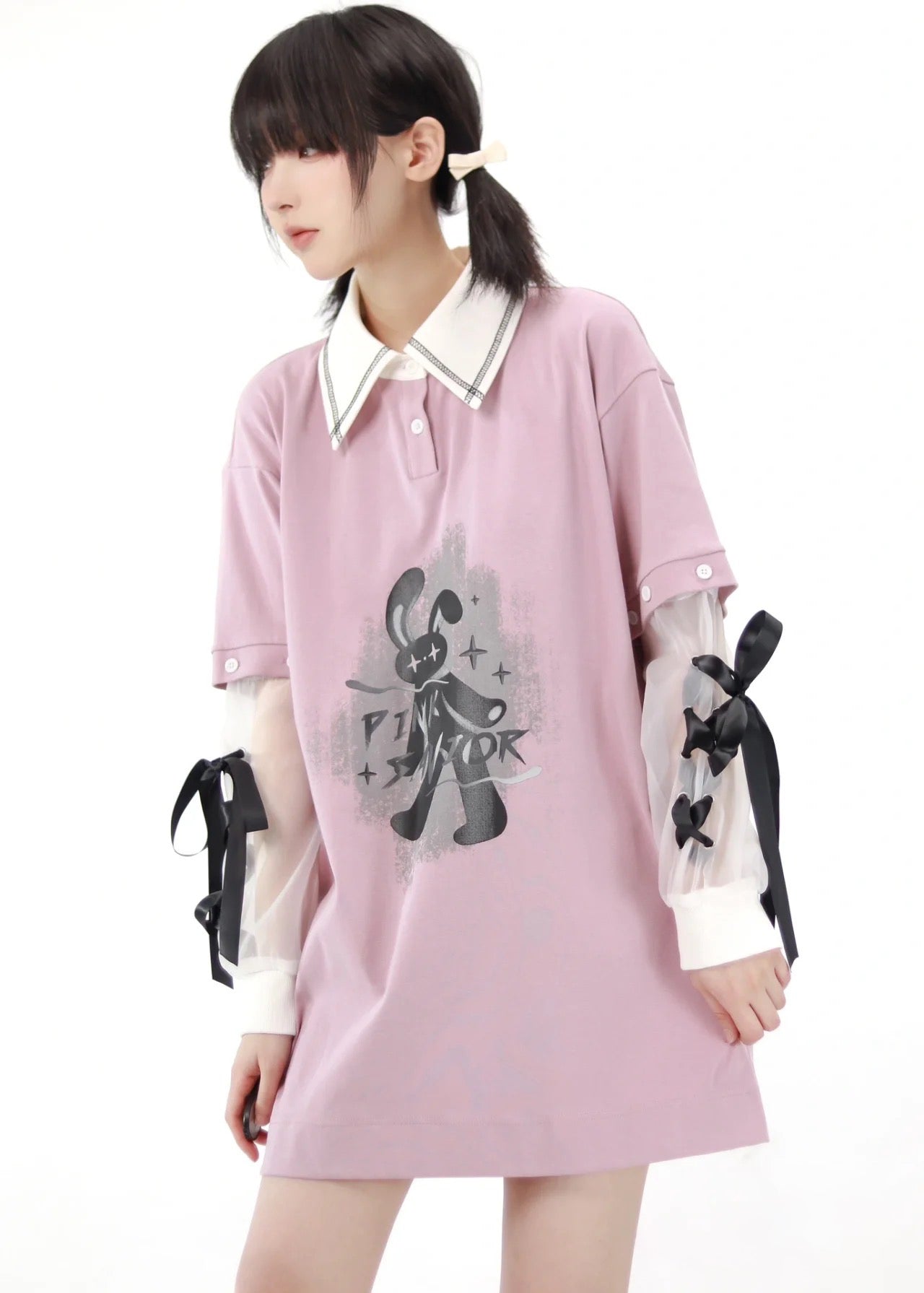 Rabbit Graphic Polo T-shirt