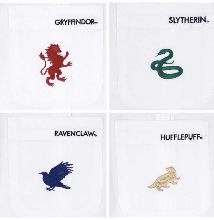 ホグワーツ魔法魔術学校 ライン入り半袖ホワイトブラウス