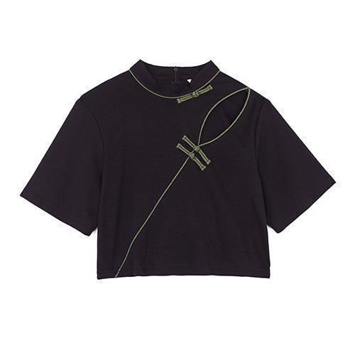 漆黒の麗人チャイナトップス