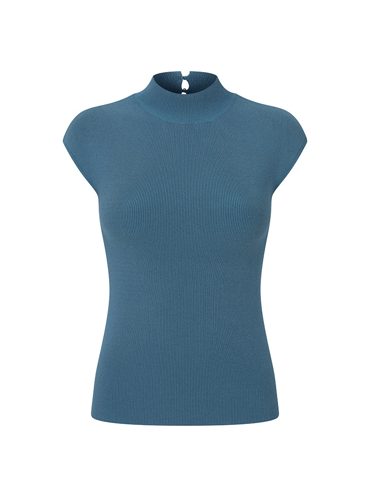 和蘭租界のハイネックスリムニット