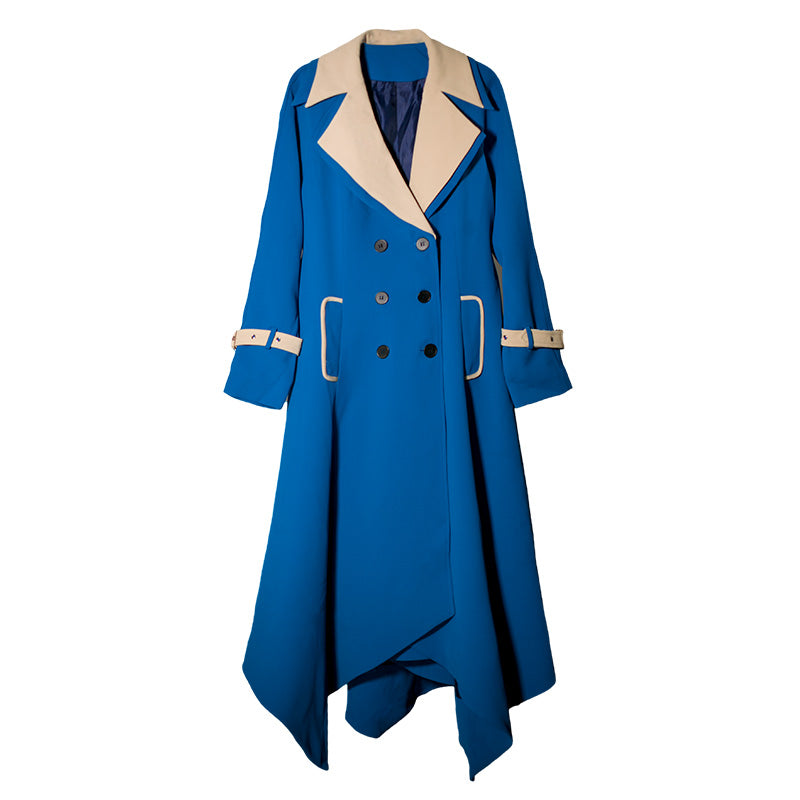 王妃の瑠璃色クラシカルトレンチコート
