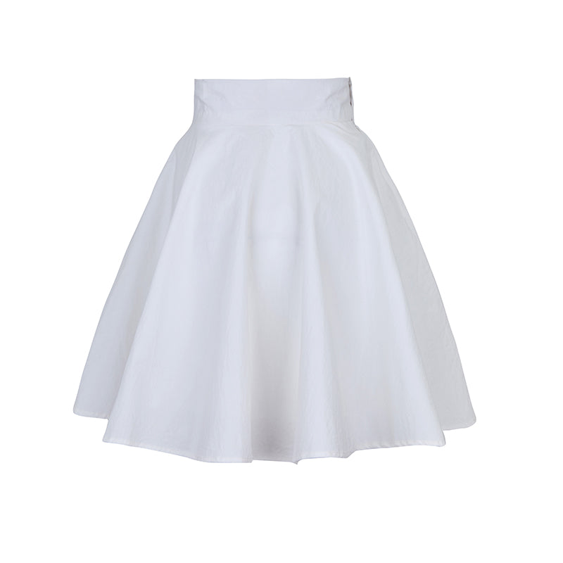 乙女と淑女のホワイトショートスカート