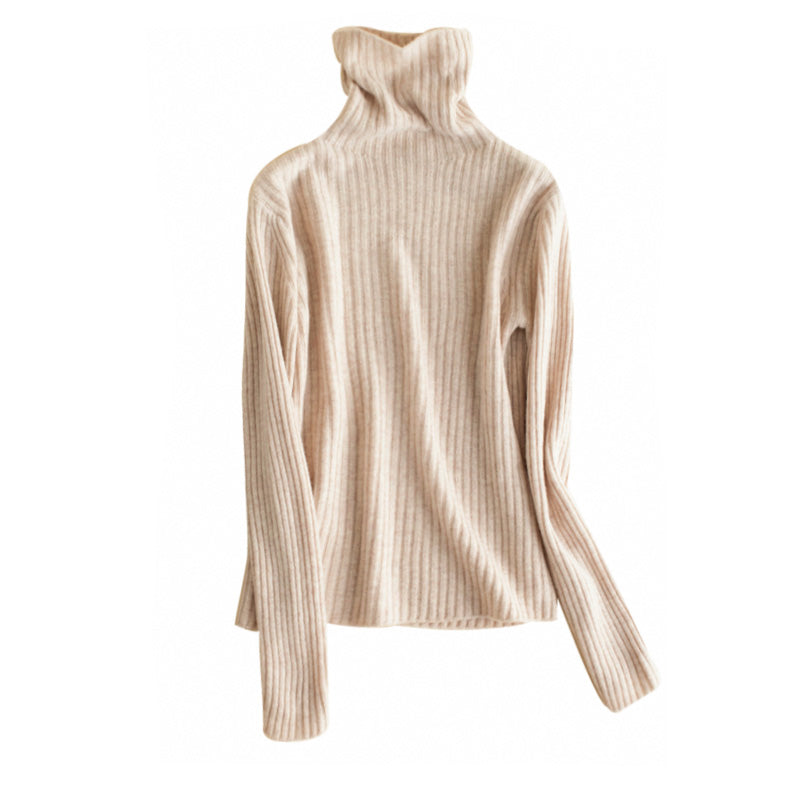 星明りの夜に誘い出すタートルネックニット