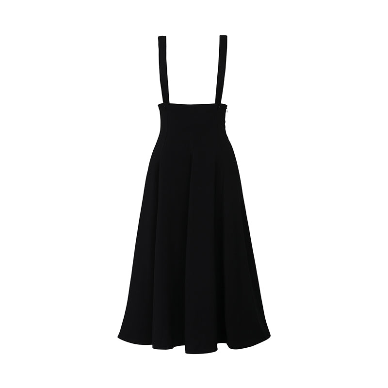 紫黒サロペットスカート