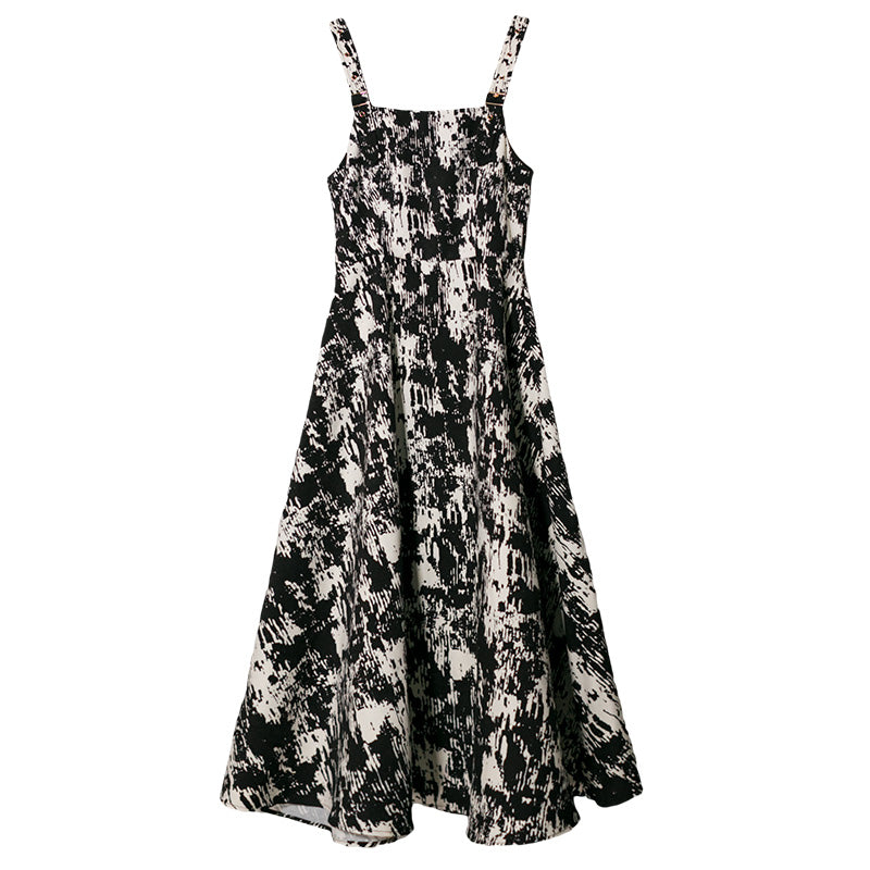 水墨絵画のジャンパースカート