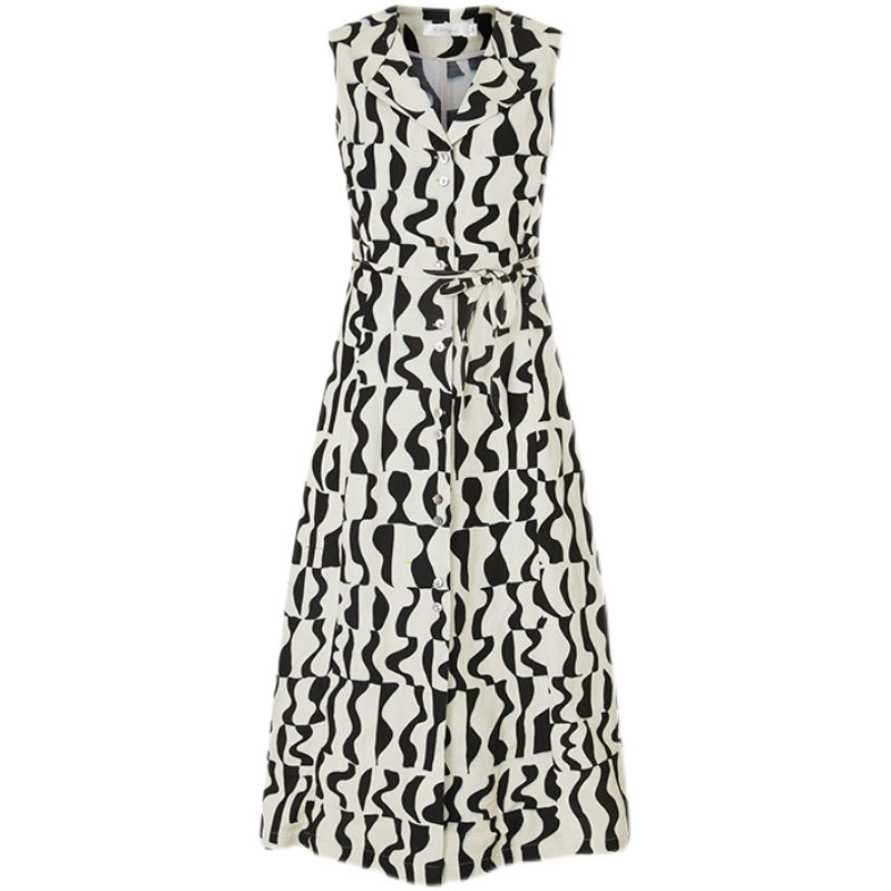 幾何学模様クラシカルワンピース