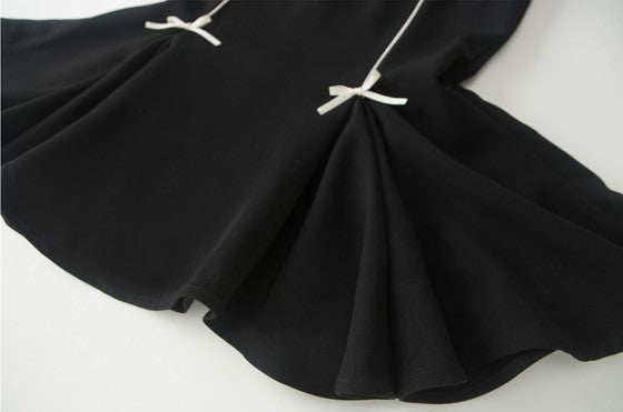 華麗なる結びの薔薇刺繍マーメイドスカート