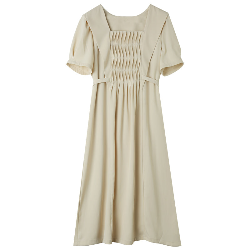 月の満ち欠け色プリーツワンピース