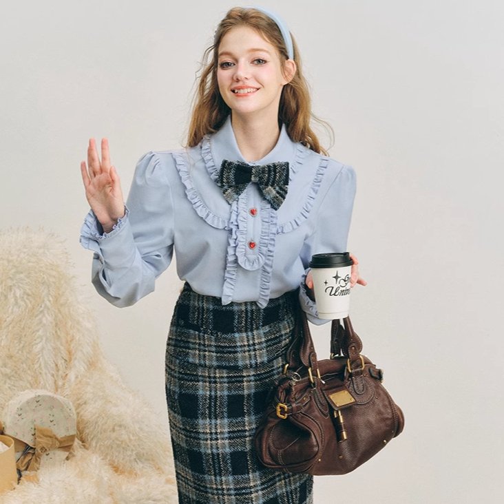 Blair's Sapphire lace shirt dress"