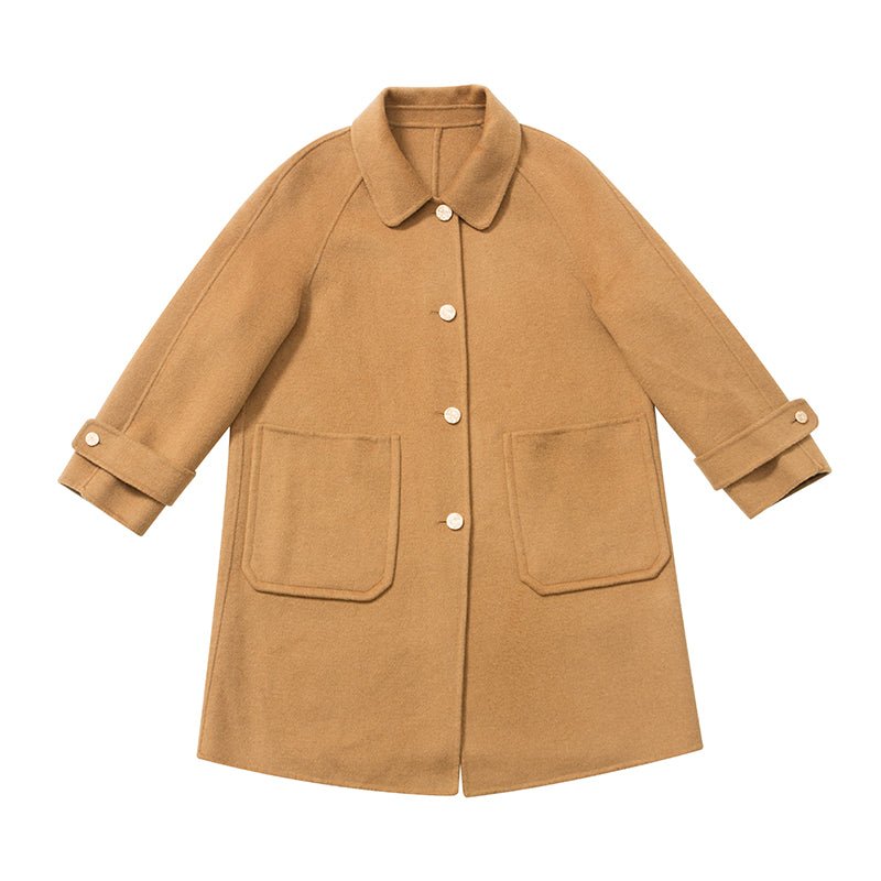 Camel wool double-sided wool coat winter
