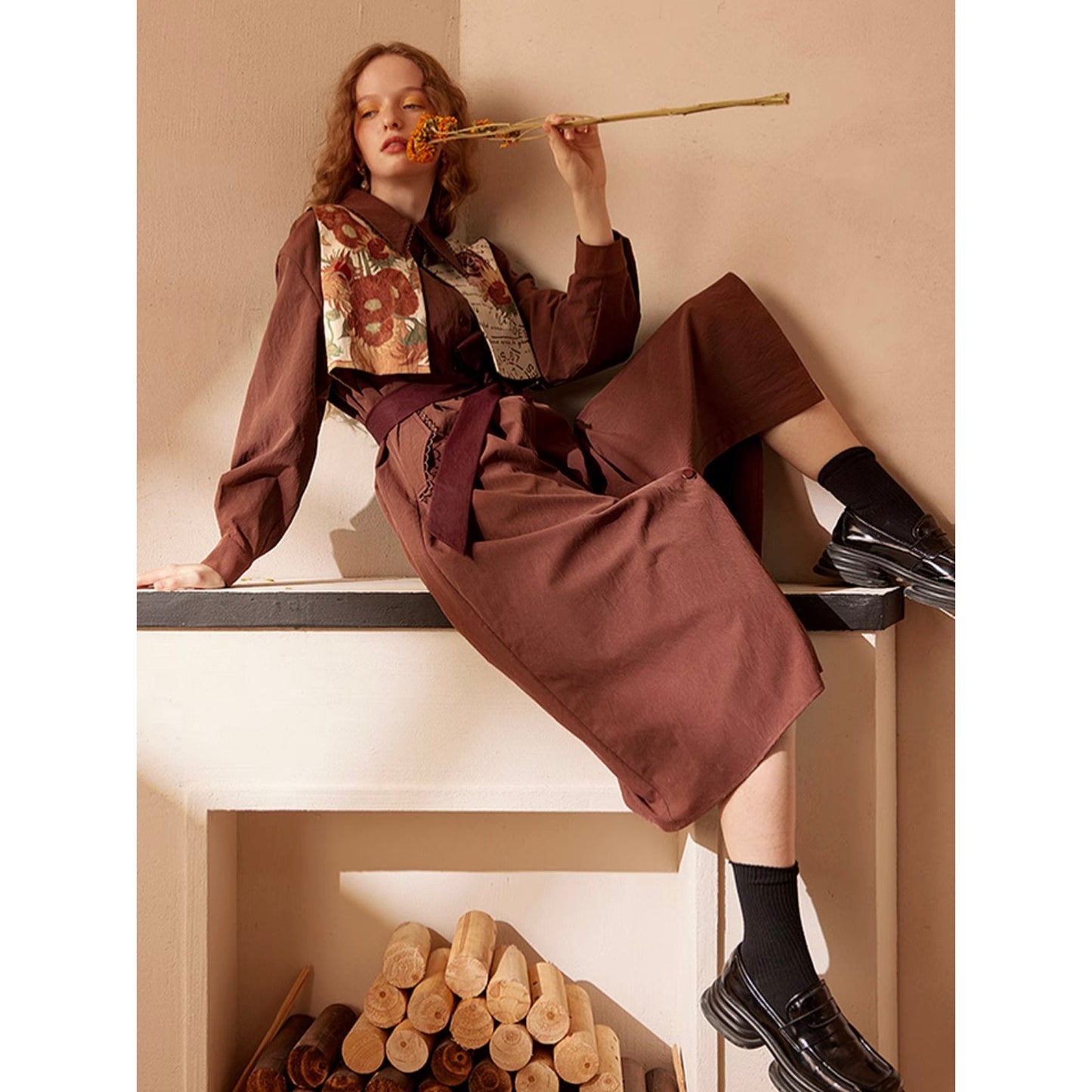 花瓶の向日葵とアイリスとテオへの手紙のベストワンピース