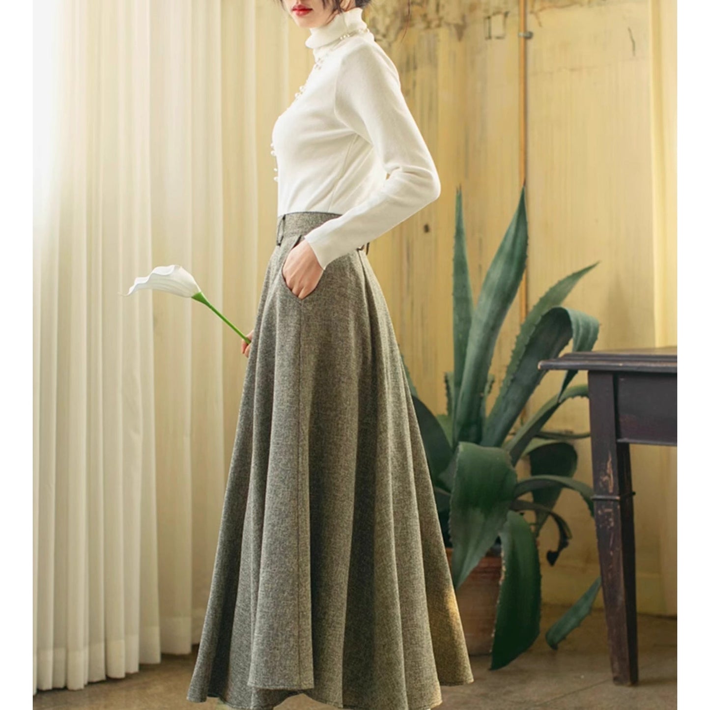 鈍色のお嬢様のアンブレラスカート