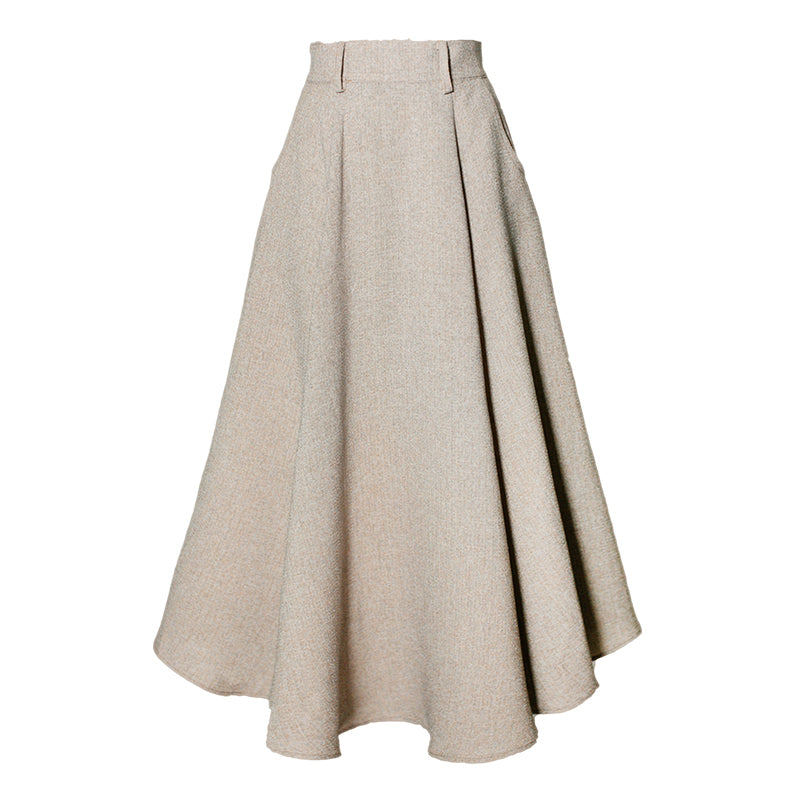 灰白色のお嬢様のアンブレラスカート