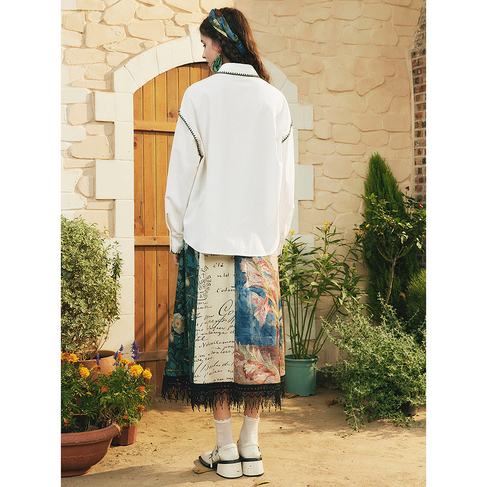 野薔薇とテオへの手紙ブラウス