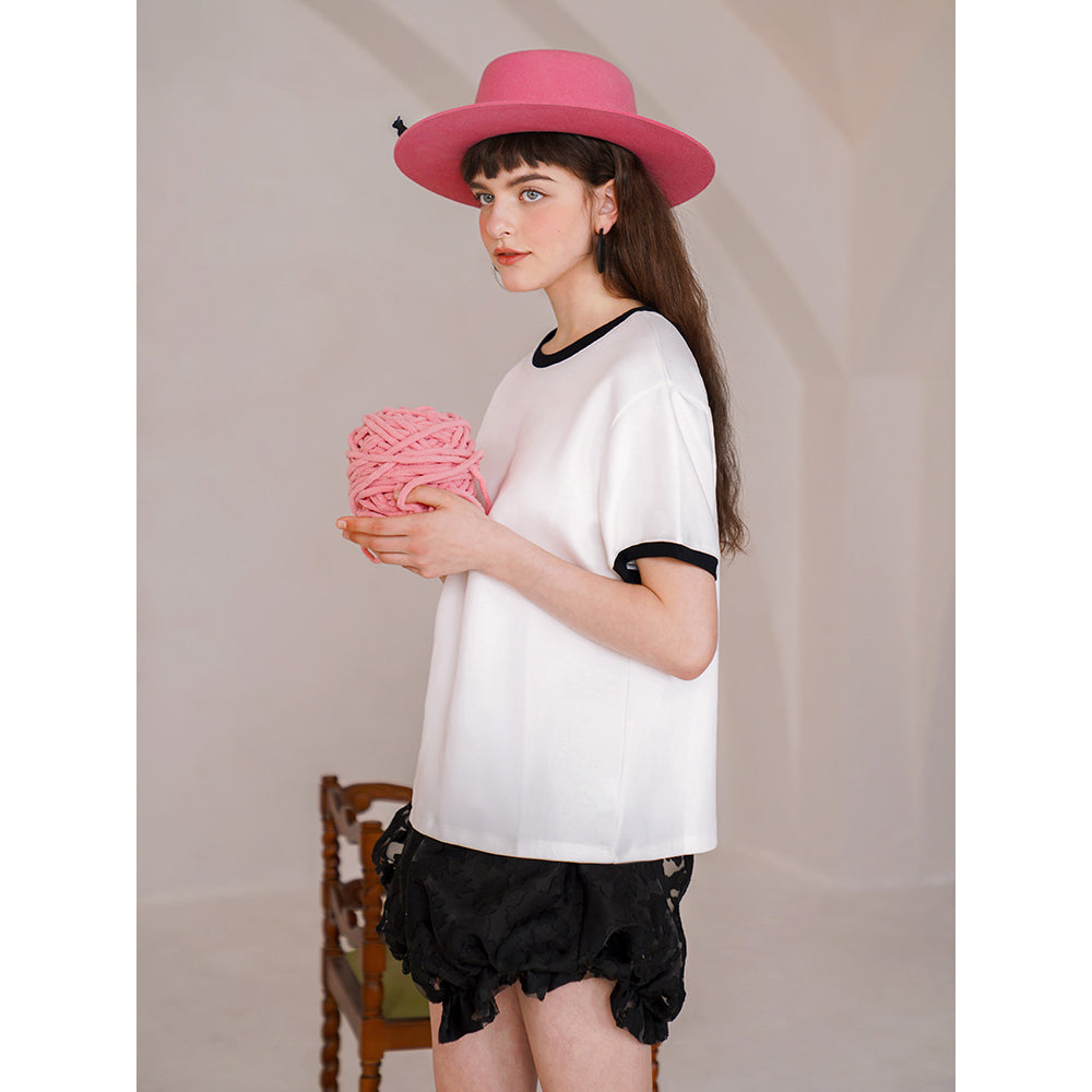 童話少女のリンガーTシャツ