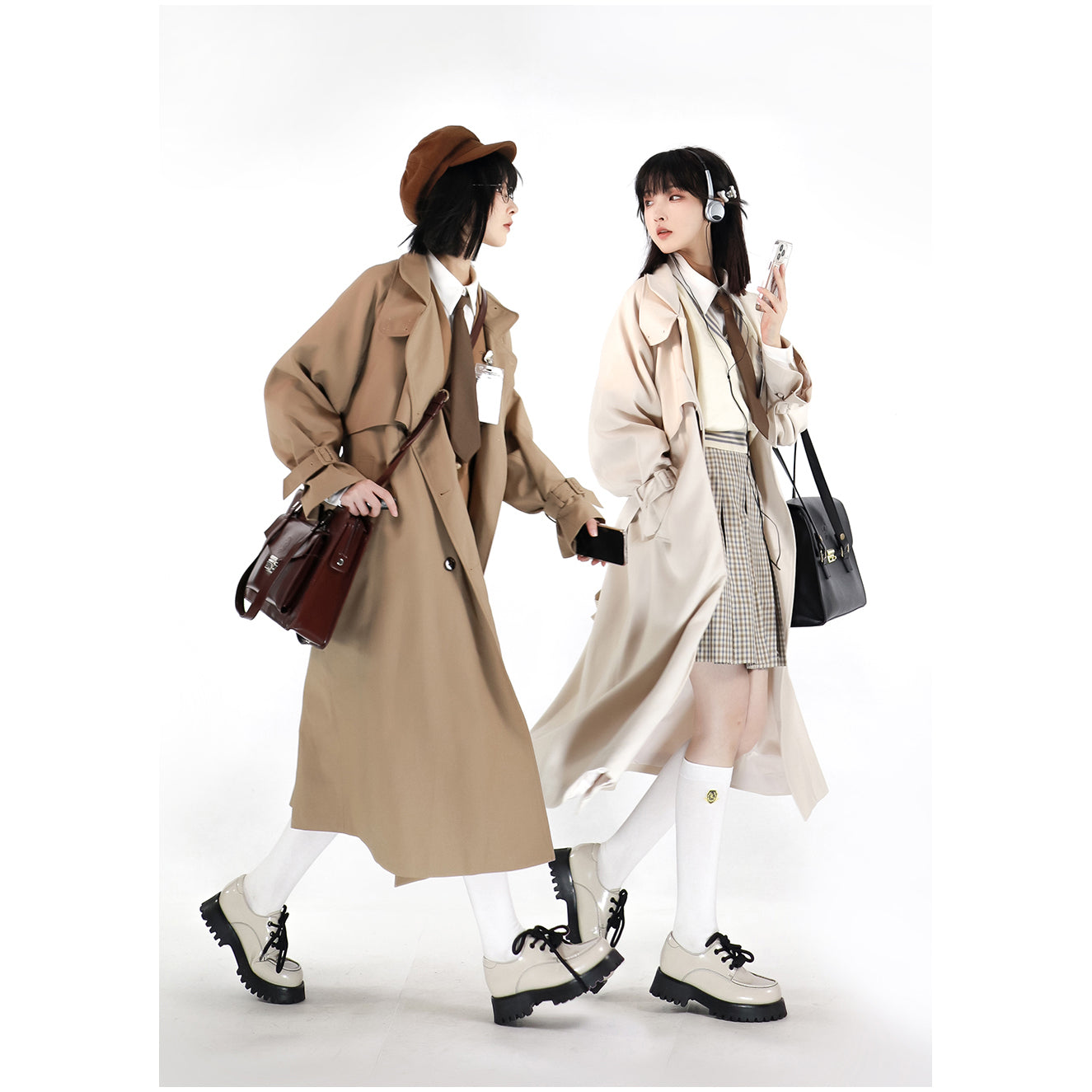 英国少女の文学クラシカルトレンチコート