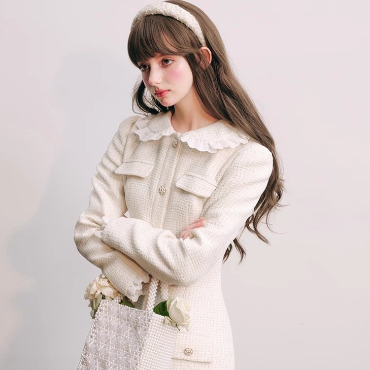 Lazy Library Lace Small Fragrance Style Advanced Dress