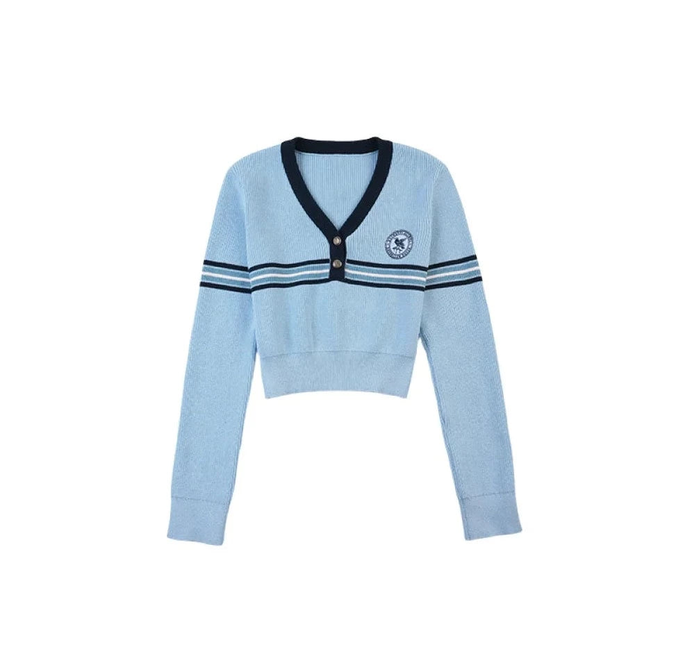 魔法学校の刺繍ニットセーター