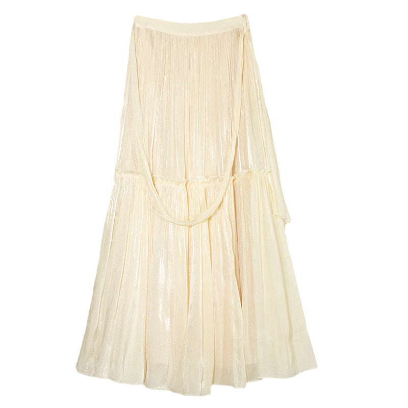 月光のお嬢様のロングドレープスカート