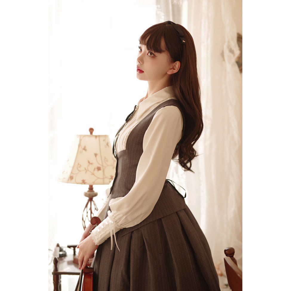英国令嬢の文学クラシカルブラウス