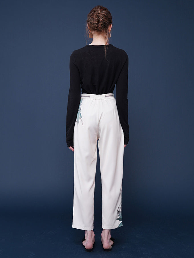 木々に遊ぶ小鳥の花鳥画パンツ