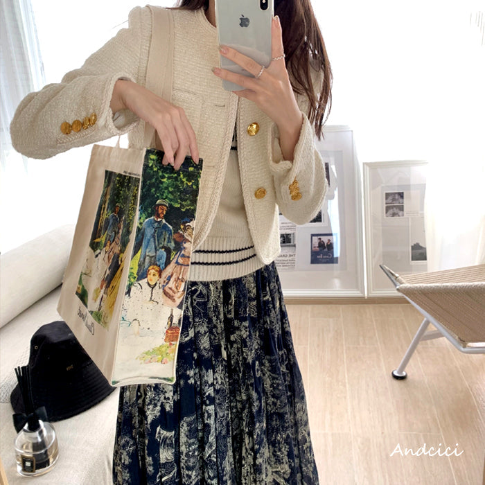 Lunch on the Grass, Central panel 1865トートバッグ