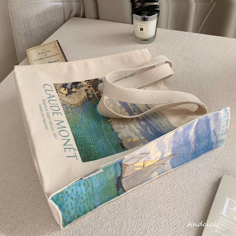 Regatta at Sainte-Adresseトートバッグ