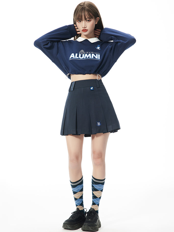 魔法学校の刺繍ポロスウェット